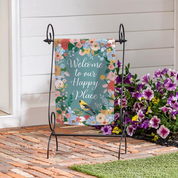 Plow & Hearth What She Shed Sentimental Suede Garden Flag