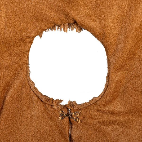 Plow & Hearth Winter Grove Tree Décor Deer Fabric Tree Skirt 65"W