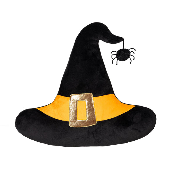 Plow & Hearth Witch Hat With Spider Shaped Pillow 20"H