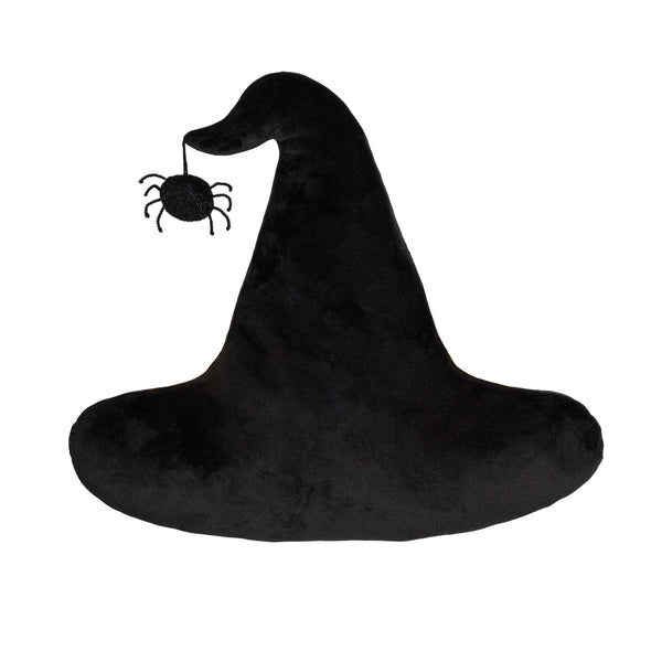 Plow & Hearth Witch Hat With Spider Shaped Pillow 20"H