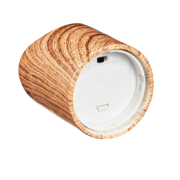 Plow & Hearth Wood Patterned Flameless LED Candles Set Of 2