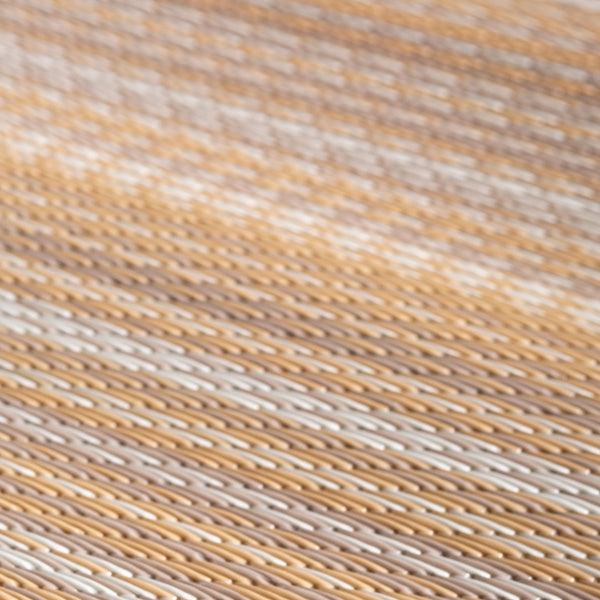 plow & hearth Woven Recycled Indoor/Outdoor Mat 4' X 6' Beige Stripe