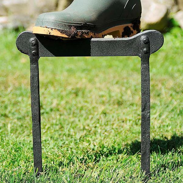 plow & hearth Wrought Iron Powder-Coated Boot Scraper