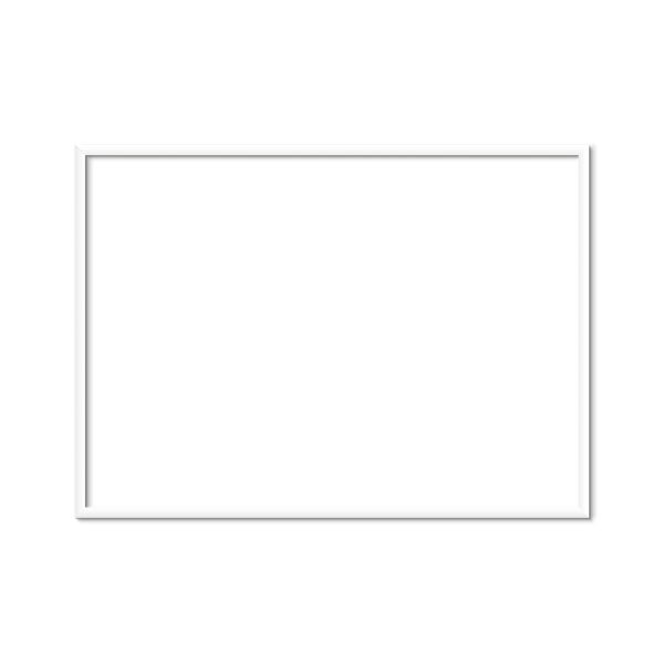 Plty Frame - White Aluminum