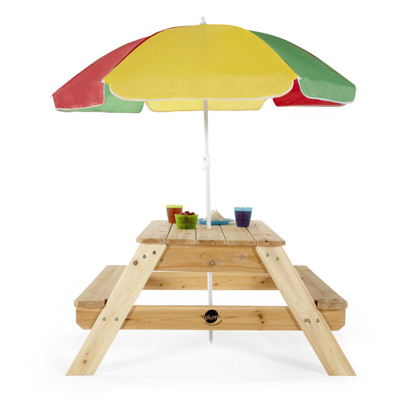 Children's Picnic Table With Parasol