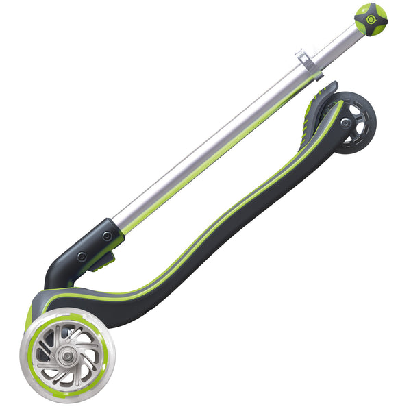 Globber Elite With Front Lights - Green