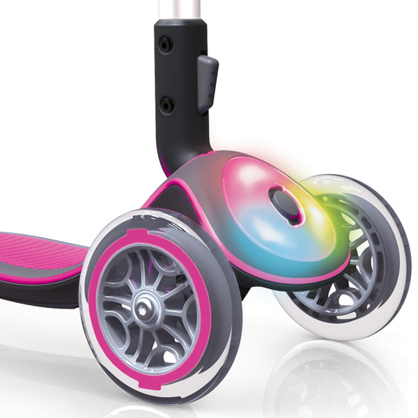 Globber Elite With Front Lights - Pink