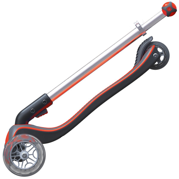 Globber Elite With Front Lights - Red