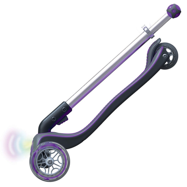 Globber Elite With Front Lights - Violet