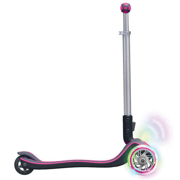 Globber Elite With Front & Wheel Lights - Pink