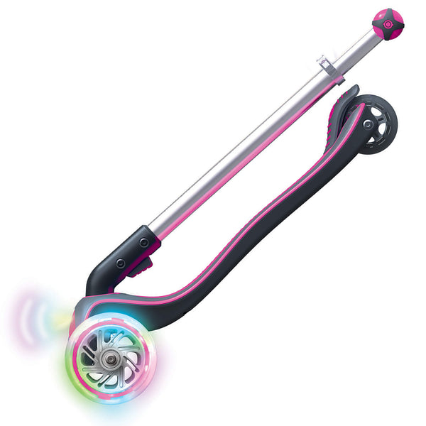 Globber Elite With Front & Wheel Lights - Pink