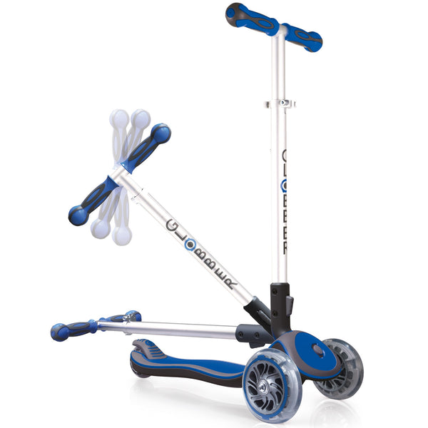 Globber Elite With Wheel Lights - Blue