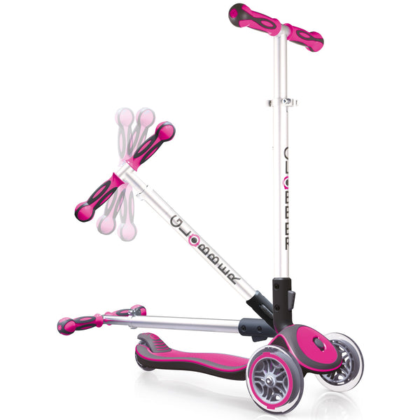 Globber Elite With Wheel Lights - Pink