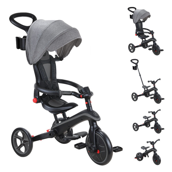 Globber Foldable Explorer Trike 4 in 1 - with Parent Handle