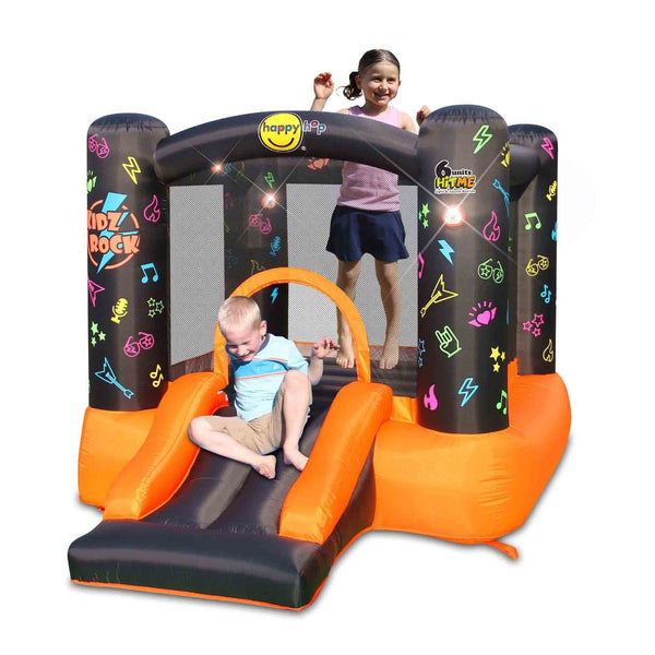 Happy Hop Kids Bouncy Castle With Slide And Light And Sound Play