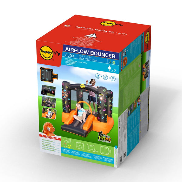 Happy Hop Kids Bouncy Castle With Slide And Light And Sound Play