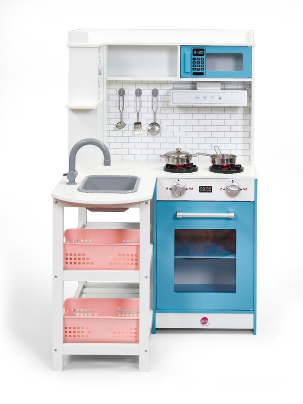 Penne Pantry Wooden Corner Kitchen With Fridge