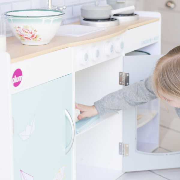 Peppermint Townhouse 2 In 1 Play Kitchen And Doll House