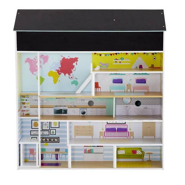 Peppermint Townhouse 2 In 1 Play Kitchen And Doll House