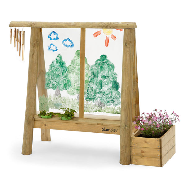 Plum Discovery Create & Paint Easel – Outdoor Art & Gardening Easel for Kids (Ages 3+)