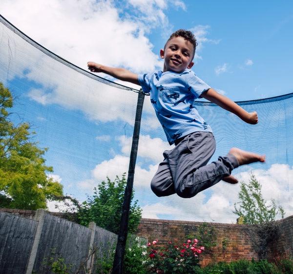 Plum® 10ft Fun Springsafe Trampoline & Enclosure - Black