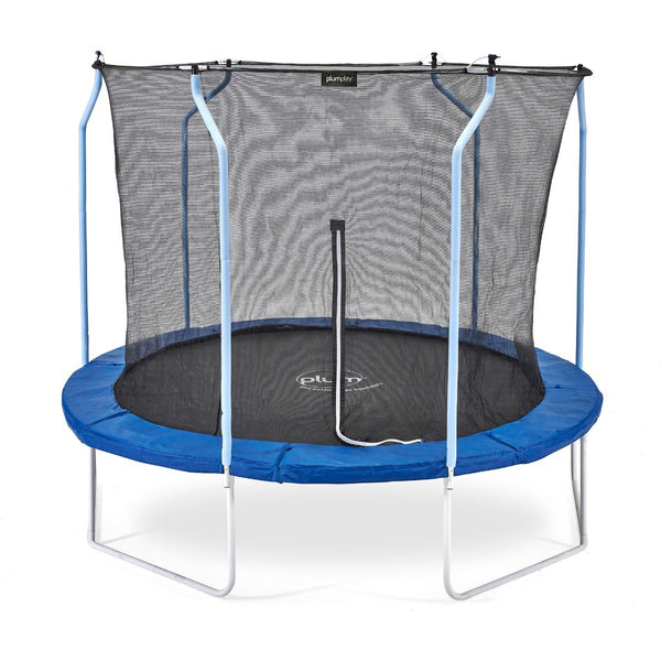 Plum® 8ft - 14ft Wave Springsafe Trampoline (Blue) - Free Attachable Mist Feature