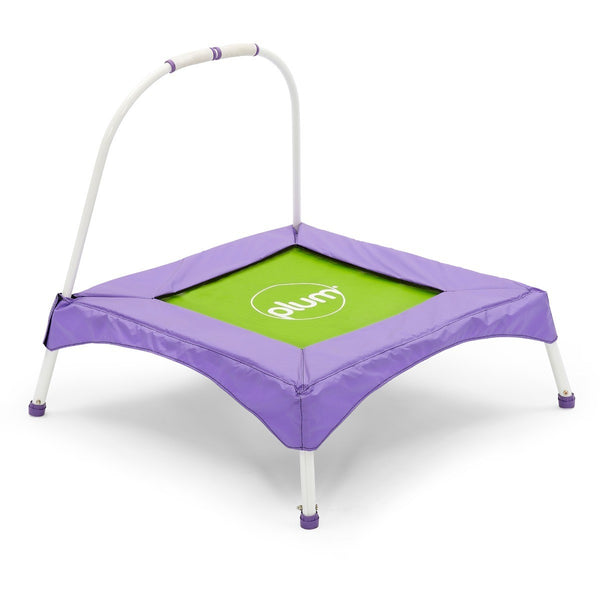 Plum® Junior Bouncer Bungee Trampoline with Handle - Purple/Green