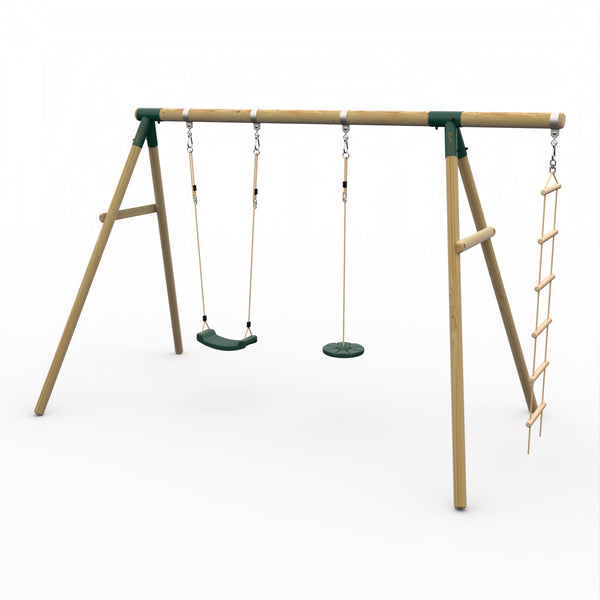 Plum® Macaque™ Wooden Swing Set
