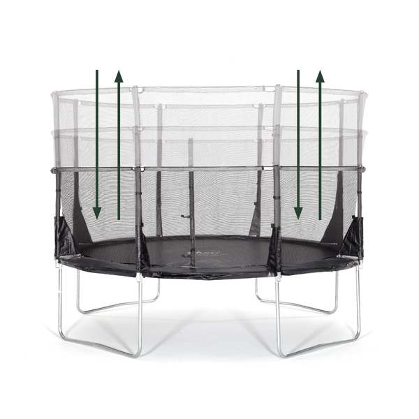 Plum® Space Zone II Evolution Trampoline (Telescopic Pack Down Enclosure)