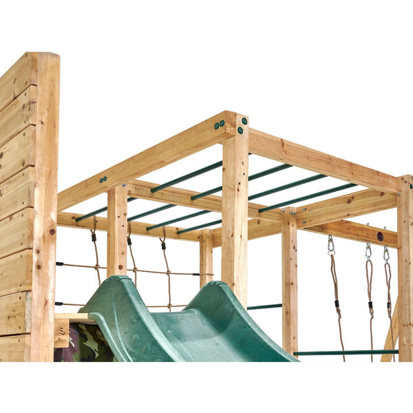 Plum® Wooden Climbing Cube Climbing Frame With Swing Arm