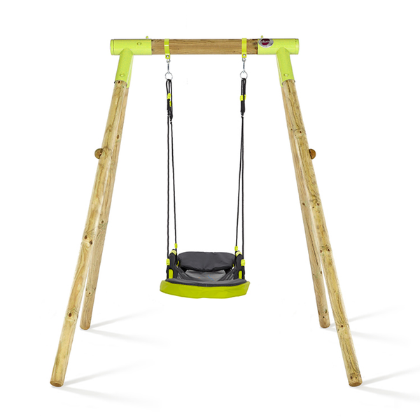 Premium Wooden Swing Set with Glide Nest Swing
