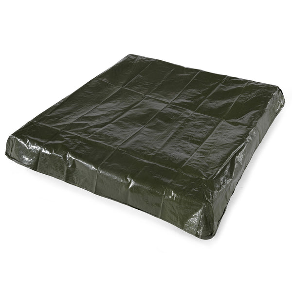 Square Dark Wooden Sandpit