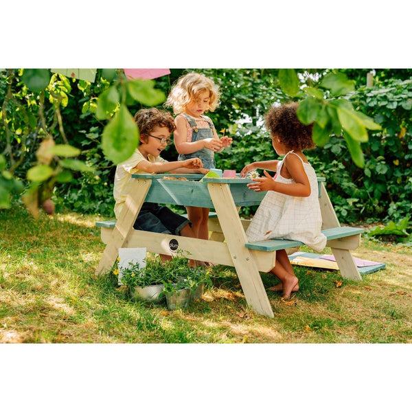 Surfside Wooden Sand & Water Picnic Table - Teal