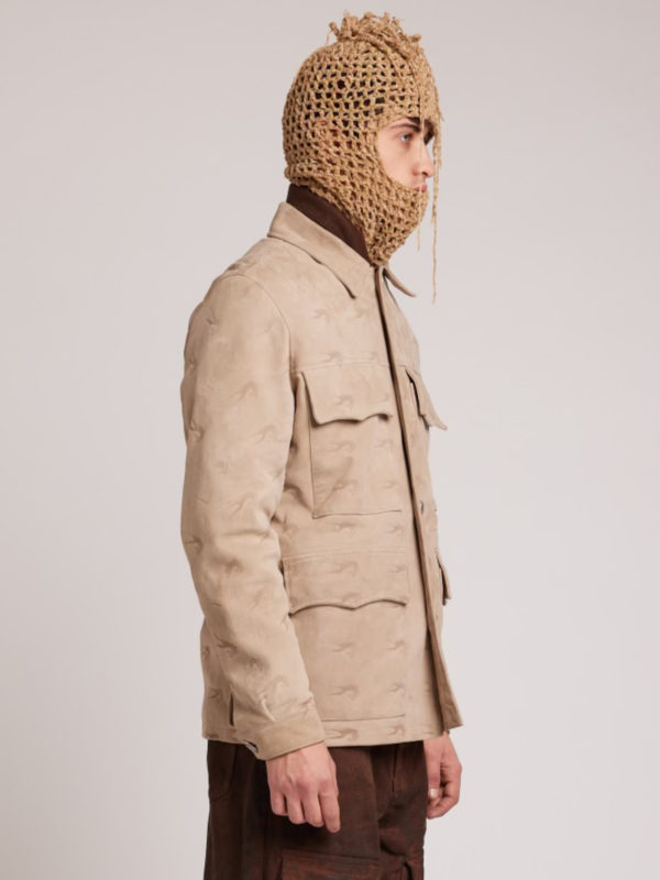 Plùs Que Ma Vìe AAE SOUND LASERED SUEDE JACKET BEIGE