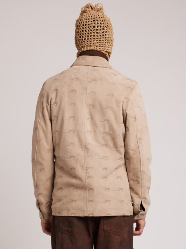 Plùs Que Ma Vìe AAE SOUND LASERED SUEDE JACKET BEIGE
