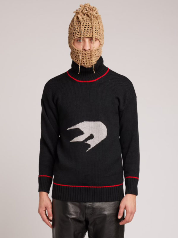 plùs que ma vìe AAE-SOUND OFFICIAL SWEATER BLACK AND WHITE