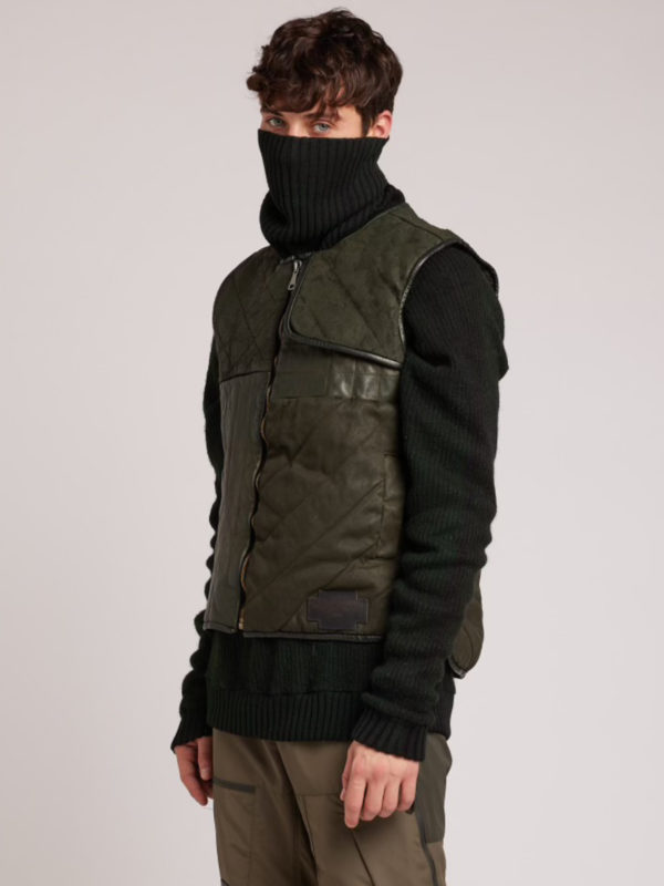 Plùs Que Ma Vìe MILITARY DERMATEX HIKING VEST MILITARY GREEN