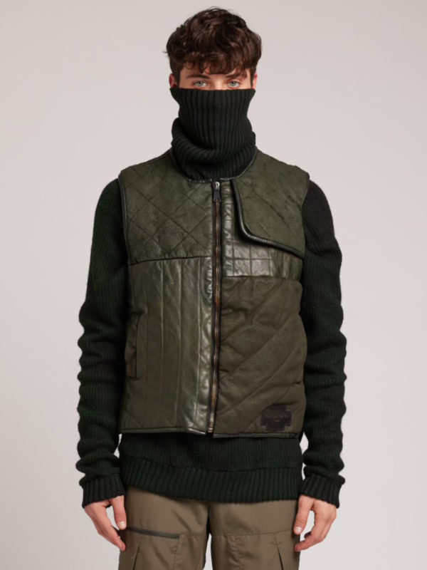 plùs que ma vìe MILITARY DERMATEX HIKING VEST MILITARY GREEN