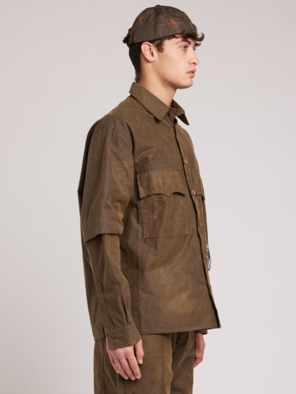 Plùs Que Ma Vìe BARBOUR SHIRT BROWN