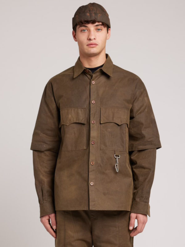 plùs que ma vìe BARBOUR SHIRT BROWN
