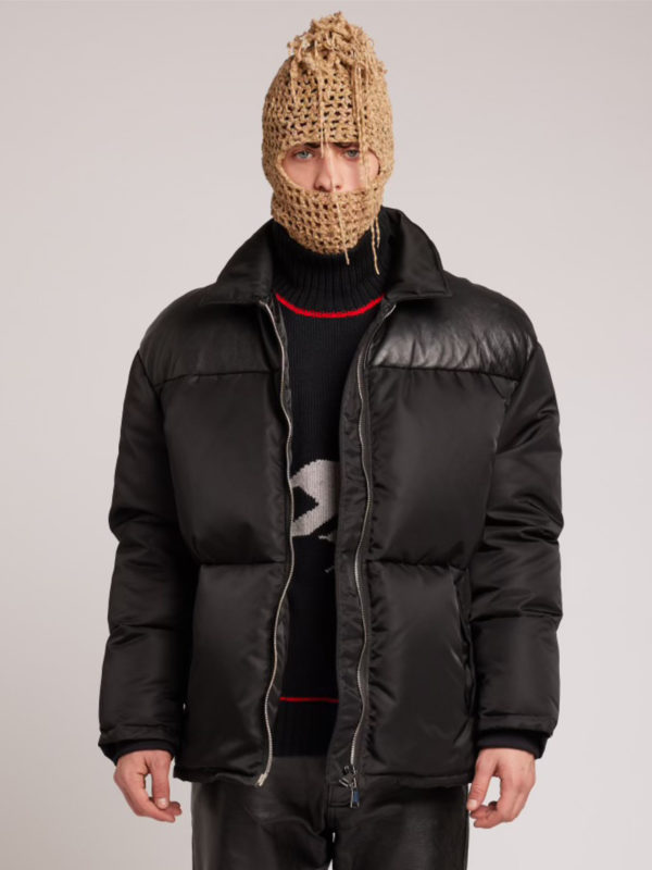 plùs que ma vìe BLACK PUFFER COAT BLACK