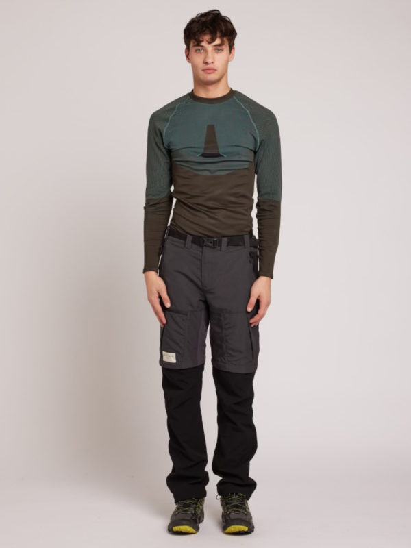 plùs que ma vìe HIKING DETACHABLE TROUSERS BLACK