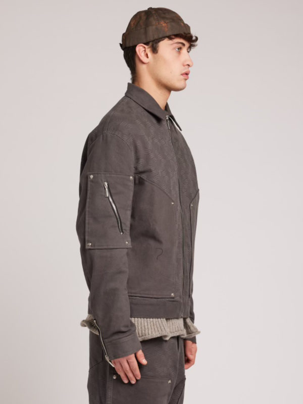 Plùs Que Ma Vìe LASERED GREY DENIM JACKET GREY