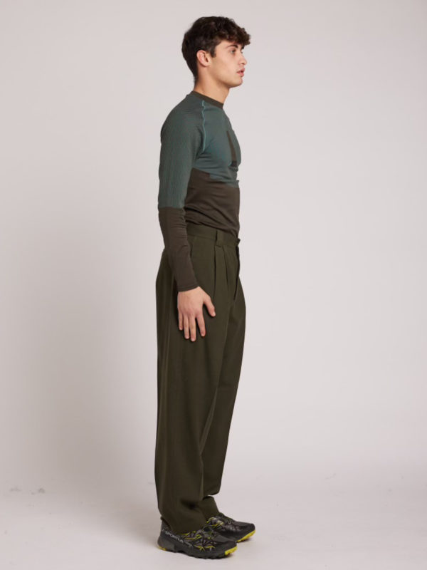 Plùs Que Ma Vìe OLIVE TROUSERS OLIVE