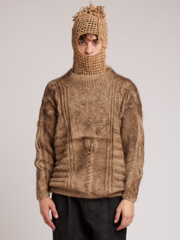 plùs que ma vìe PEPE SWEATER LIGHT BROWN