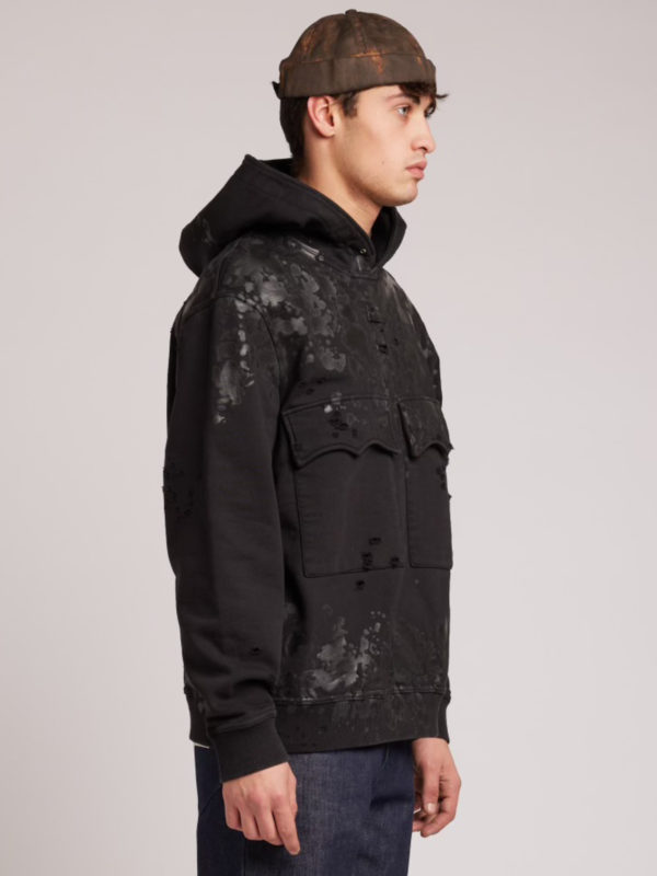 Plùs Que Ma Vìe POCKETS HOODIE BLACK