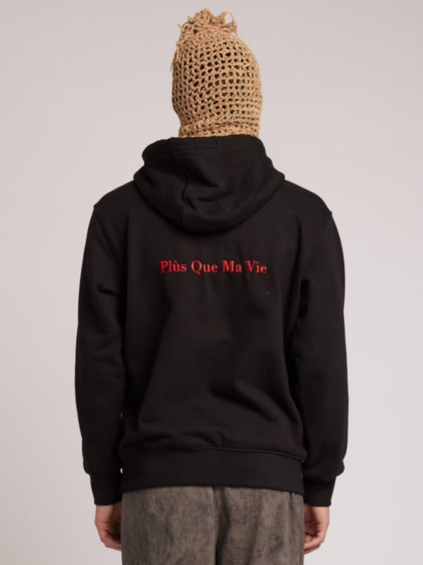 Plùs Que Ma Vìe PQMV LOGO HOODIE BLACK