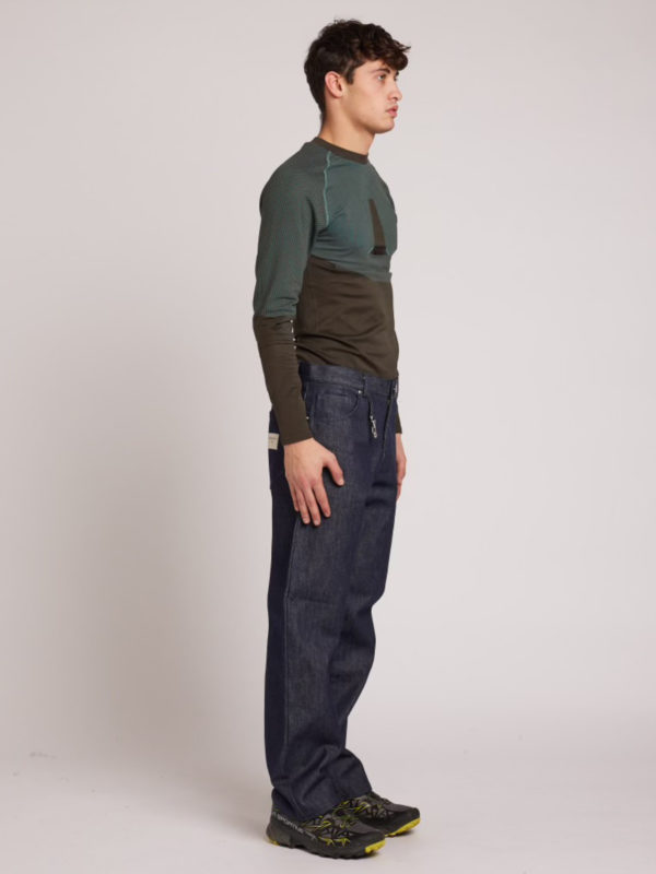 Plùs Que Ma Vìe RAW TROUSERS BLUE DENIM