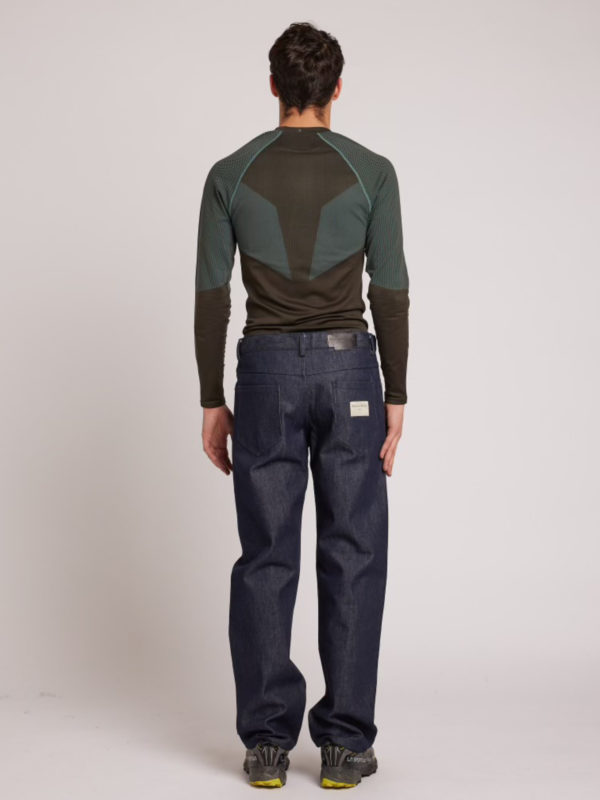 Plùs Que Ma Vìe RAW TROUSERS BLUE DENIM