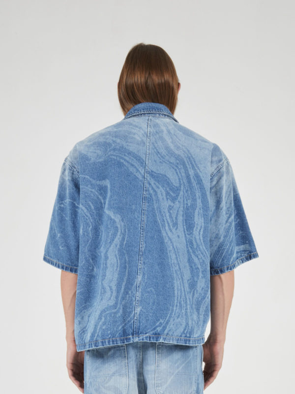 Plùs Que Ma Vìe SS25 DENIM SHIRT BLUE DENIM
